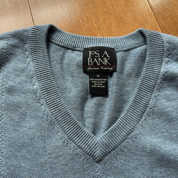 NWOT Jos A Bank Blue Sweater in Medium - Picture 6 of 6